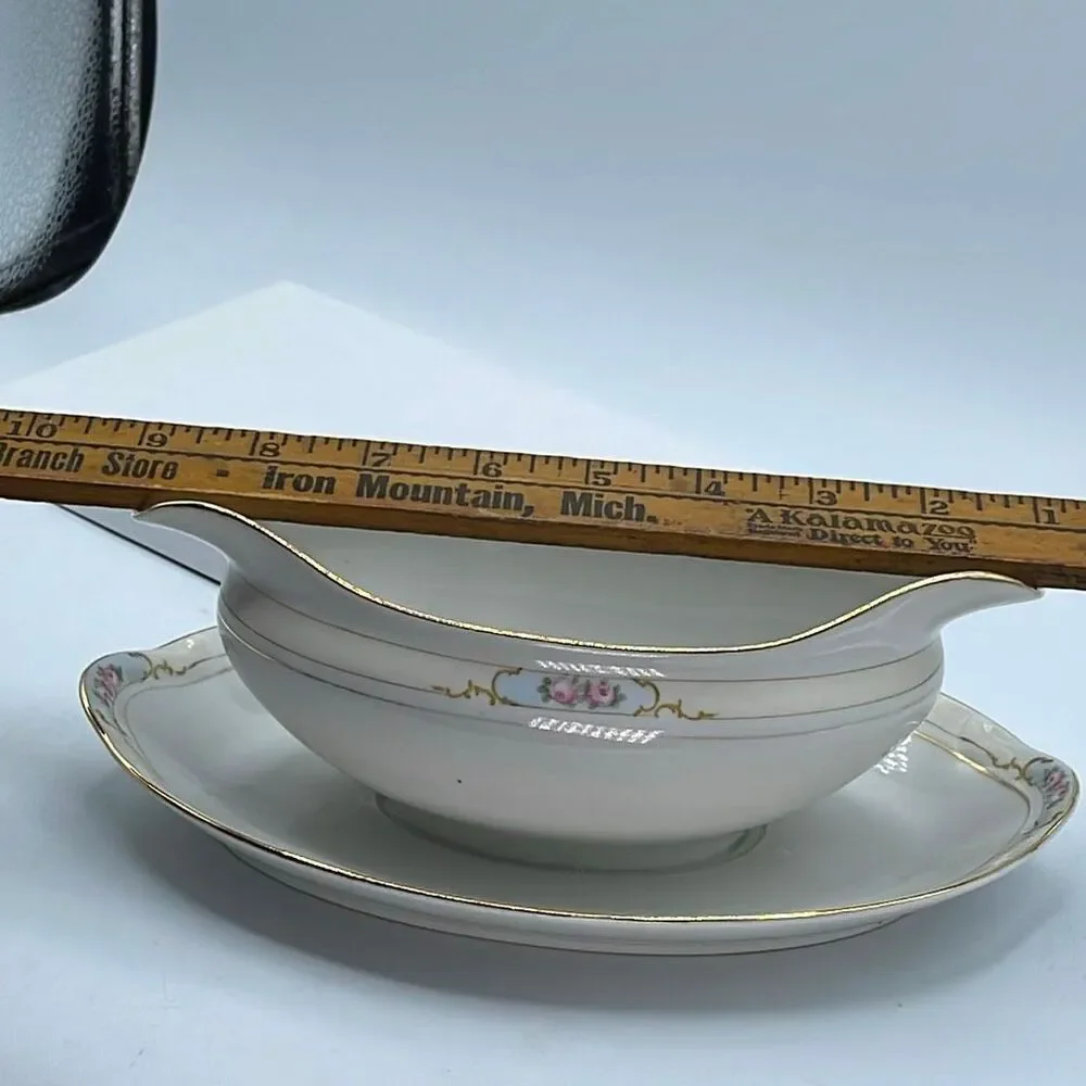 Vintage Noritake “The Celtic” porcelain gravy boat.